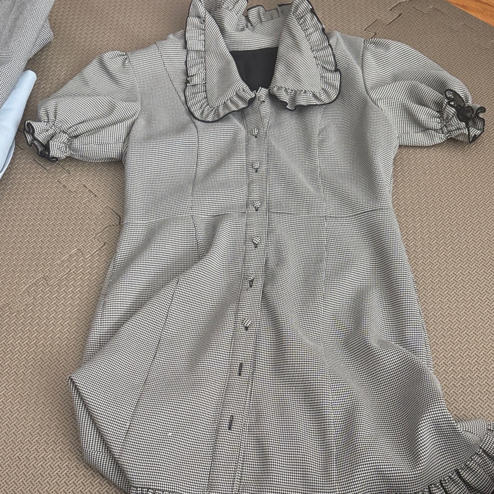 Classic Black and White Kids Dress